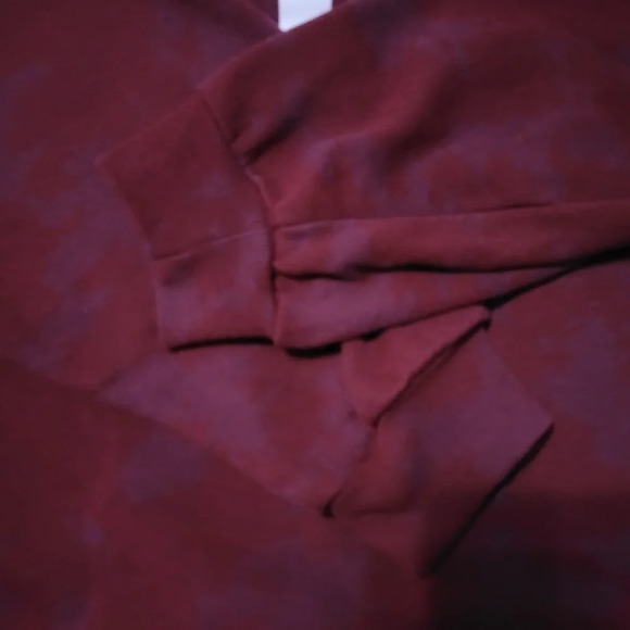Harry Potter Cropped Maroon Tie-Dye Hoodie, Oversized Boxy Fit, Sz Medium, EUC! - Picture 4 of 7